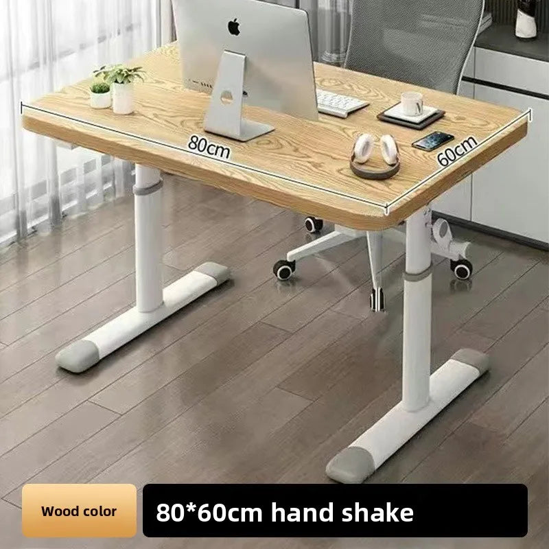 Hand Crank Adjustable Height Desk Computer Desk & Office  Ergonomic Study Table Home Office Writing Gaming Desk for Kids Adults