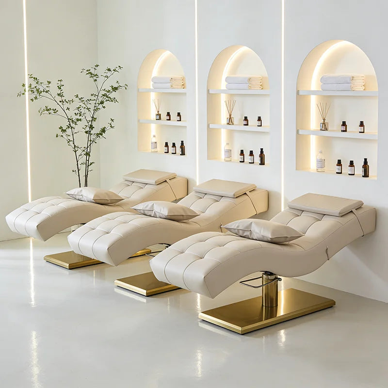 This Multi-functional Beauty Bed Features An Adjustable Seat with High-resilience Foam, Making It Suitable for Beauty Salons.