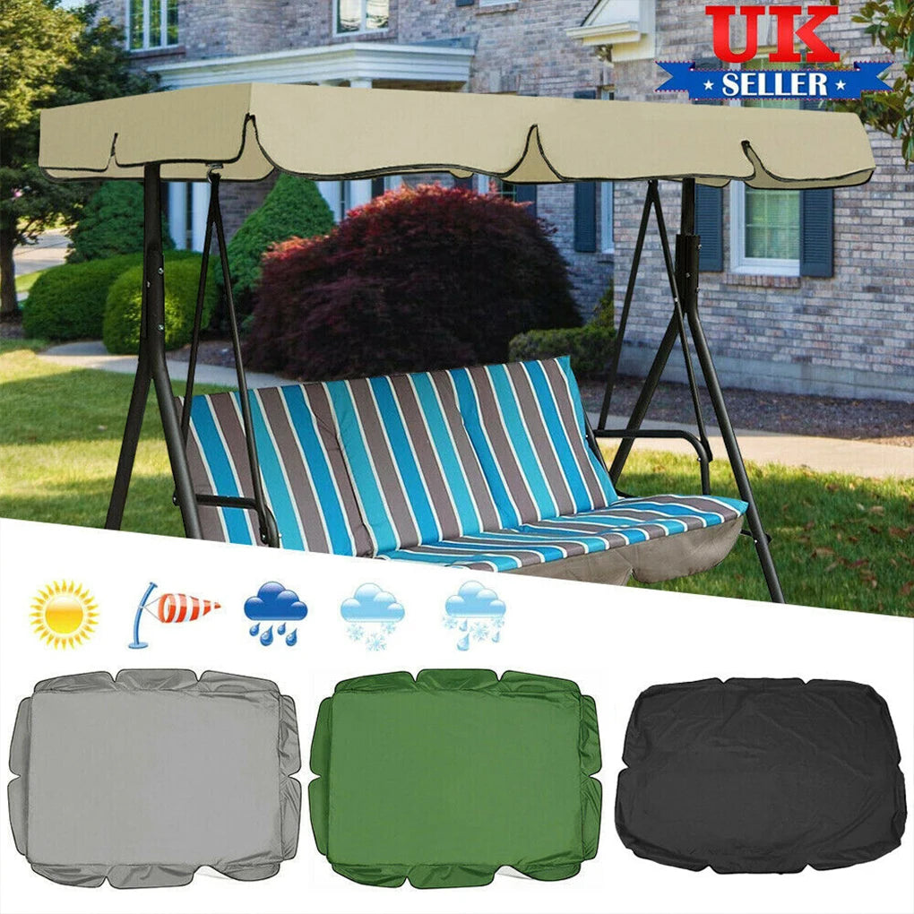 Outdoor Swing Chair Cover Playground Swing Chair Top Cover Waterproof Sunshade Canopy Outdoor Garden Swing Chair Hammock Canopy