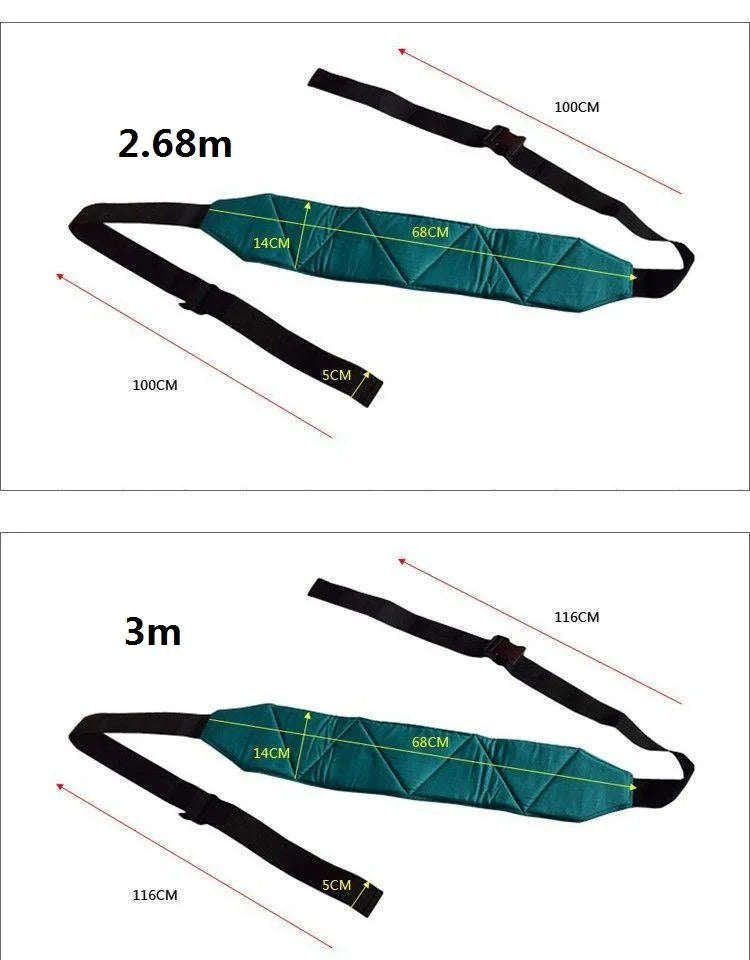 Adjustable Bed Strap 3.5m Soft Comfortable Breathable Portable Bed Restraint Belt for Home Care Hospital Nursing Home Patients
